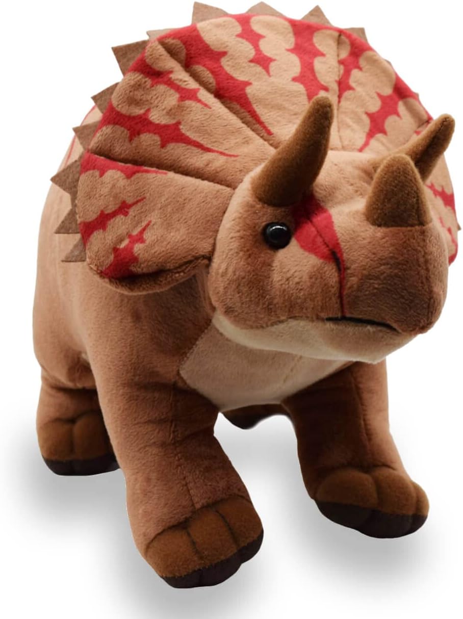 Juguete de peluche realista de dinosaurio Triceratops, peluche de dinosaurio realista, muñeca de animal de simulación