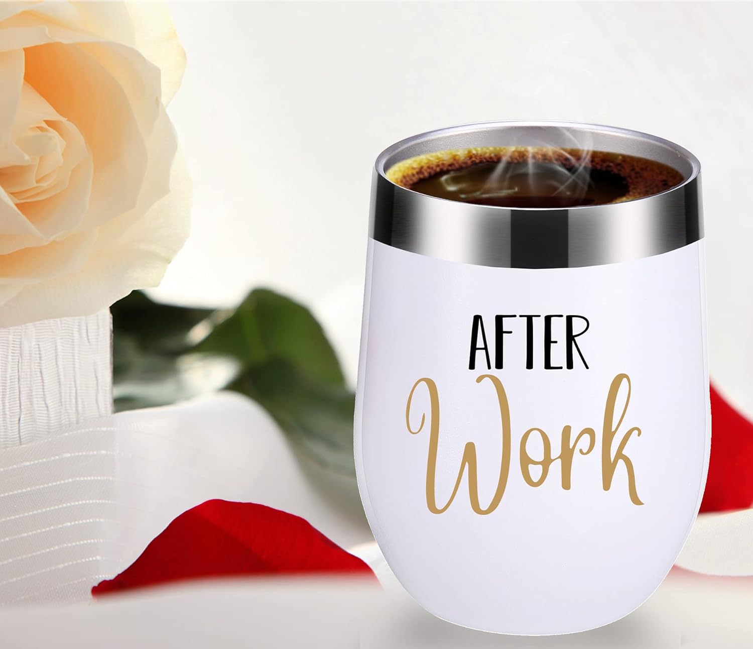 Before Work After Work – Taza de café de 11 onzas y vaso de vino de 12 onzas, regalos para compañeros de trabajo, amigos, profesores, médicos,