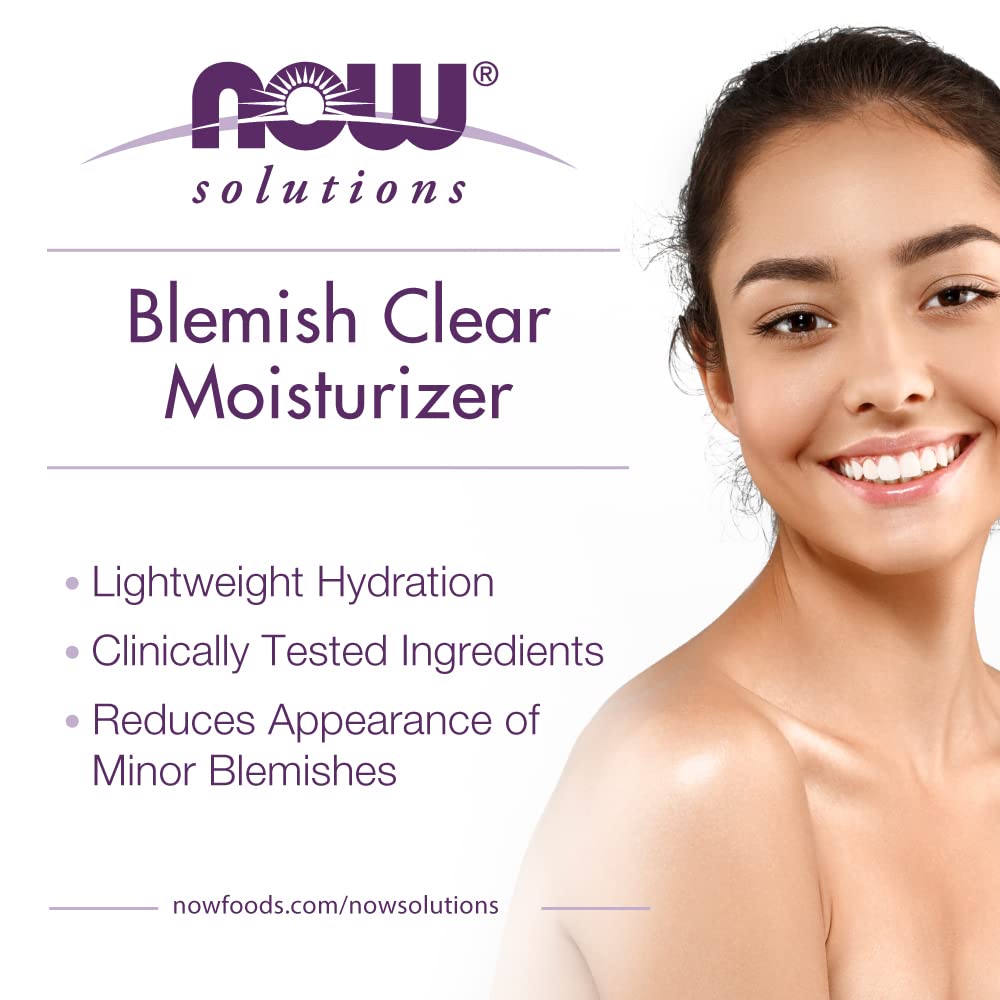 NOW Solutions, Crema hidratante transparente para imperfecciones, mejora la apariencia con la textura y el tono de la piel con hidratación ligera, 2