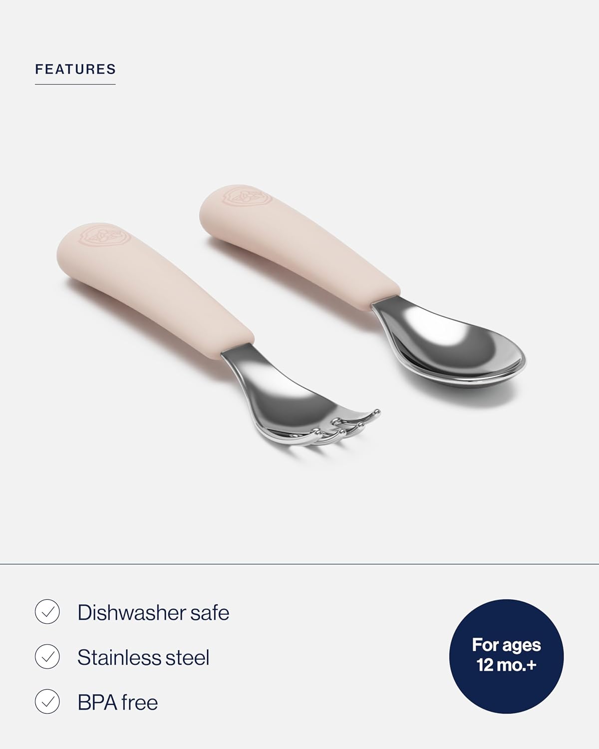 Lalo PAW Patrol Utensils – Juego de tenedor y cuchara para niños pequeños – Utensilios ergonómicos de acero inoxidable y silicona para niños – Juego