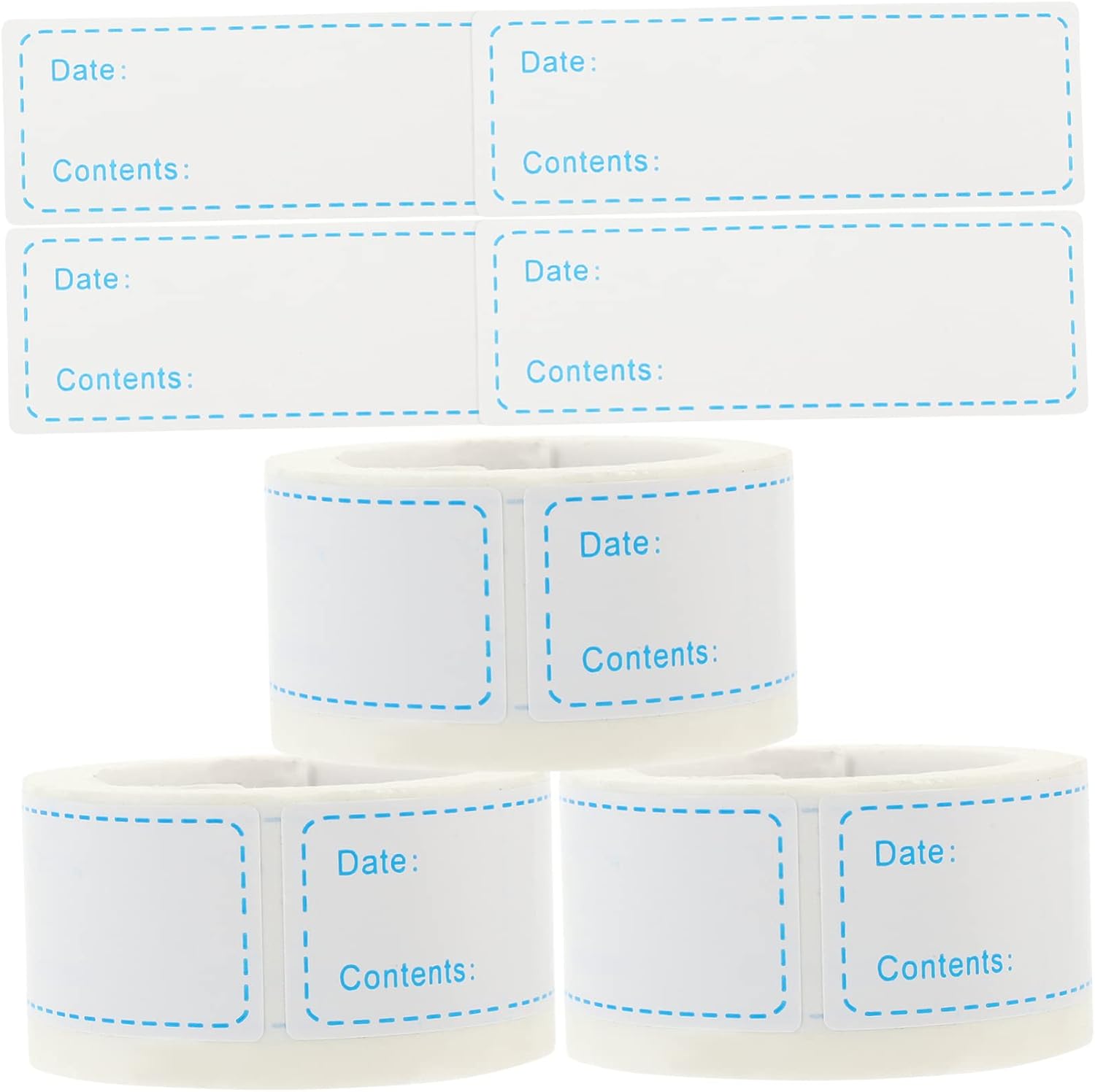 ABOOFAN 15 Rolls Self-Adhesive Label Kitchen Food Labels Food Preparation Days Labels Freezer Food Storage Label Removable Food Labels Food Tags