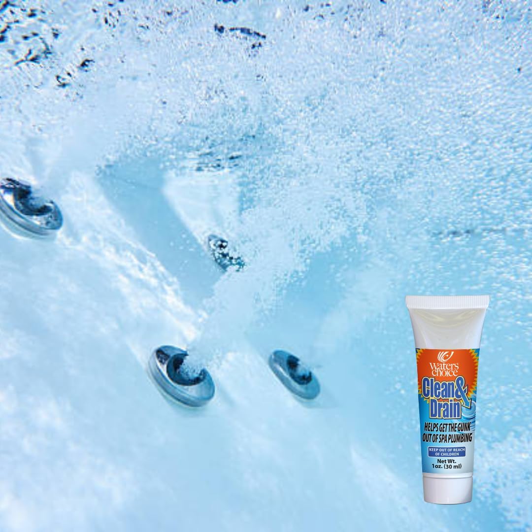 Producto de purga de limpieza de spa Waters Choice Clean & Drain