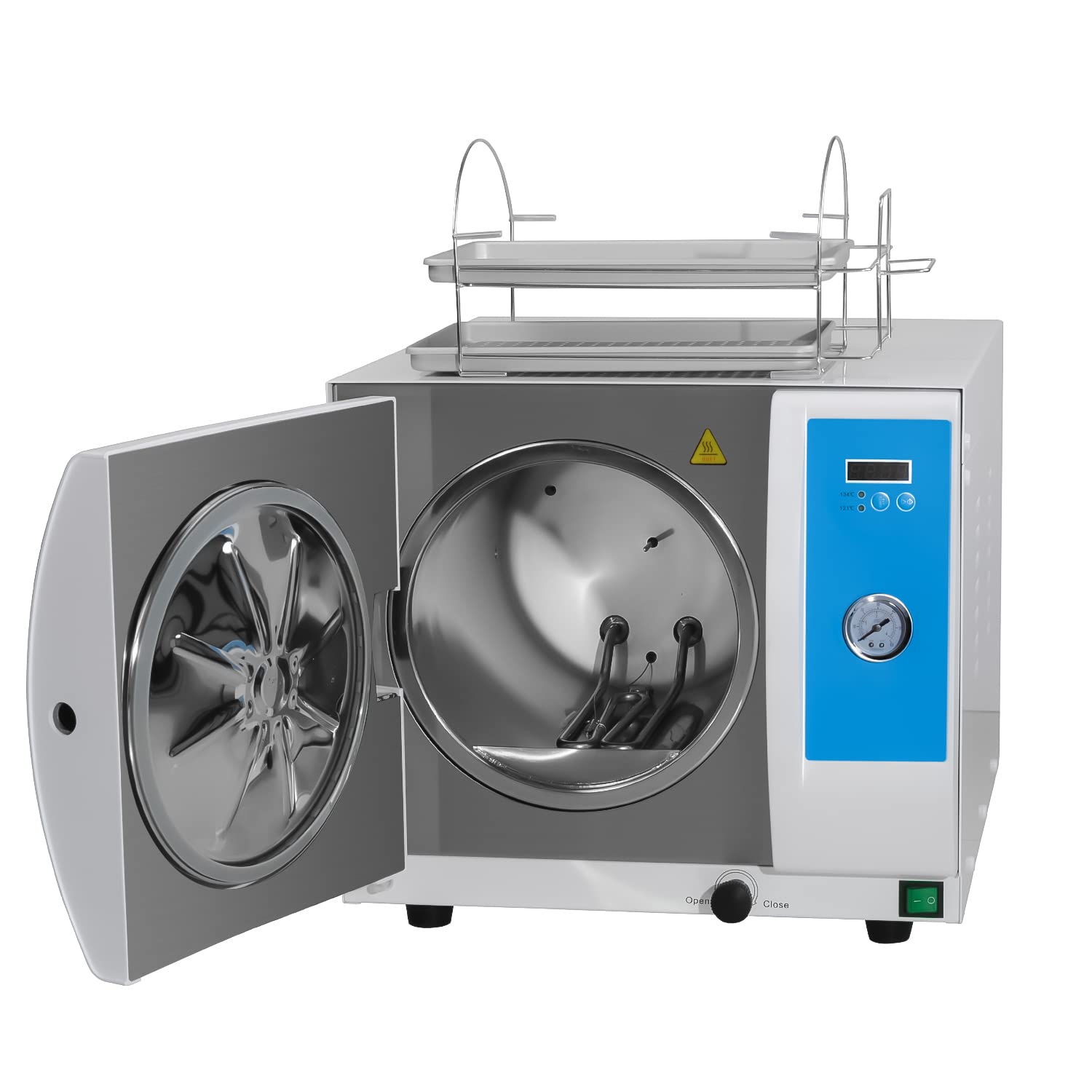 Clase N 18L Esterilizador de vapor semiautomático portátil Esterilizador de autoclave de mesa Esterilizador Digital Pantalla Autoclave Vapor
