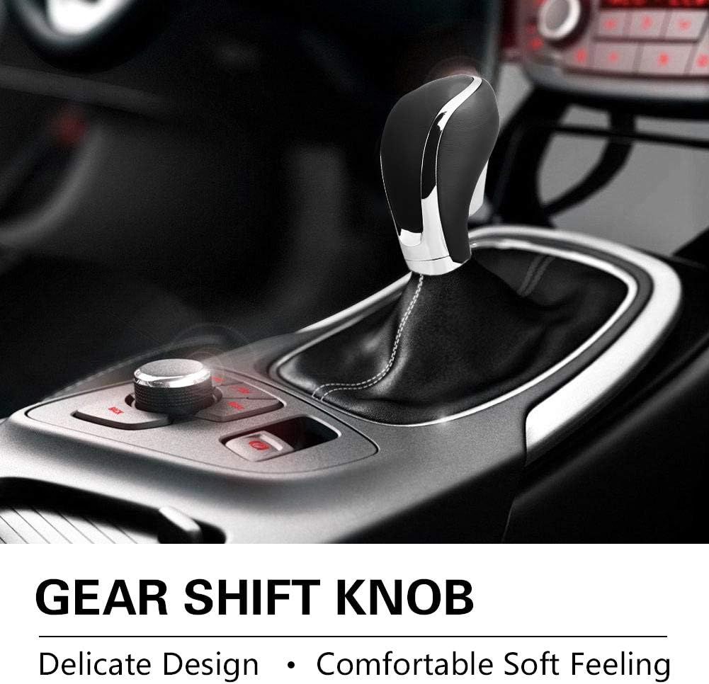 Qiilu Pomo de palanca de cambios automático para palanca de cambios de automóvil, palanca de palanca de cambios para RegalOpel InsigniaVauxhall
