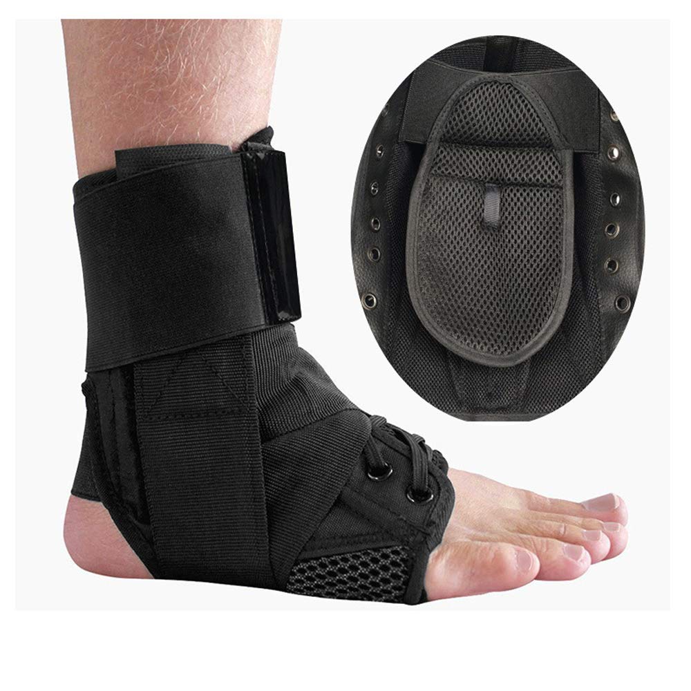 Tobillera estabilizadora de encaje, para mujeres y hombres, transpirable, ajustable, soporte de pie para deporte, esguince de tobillo, recuperación