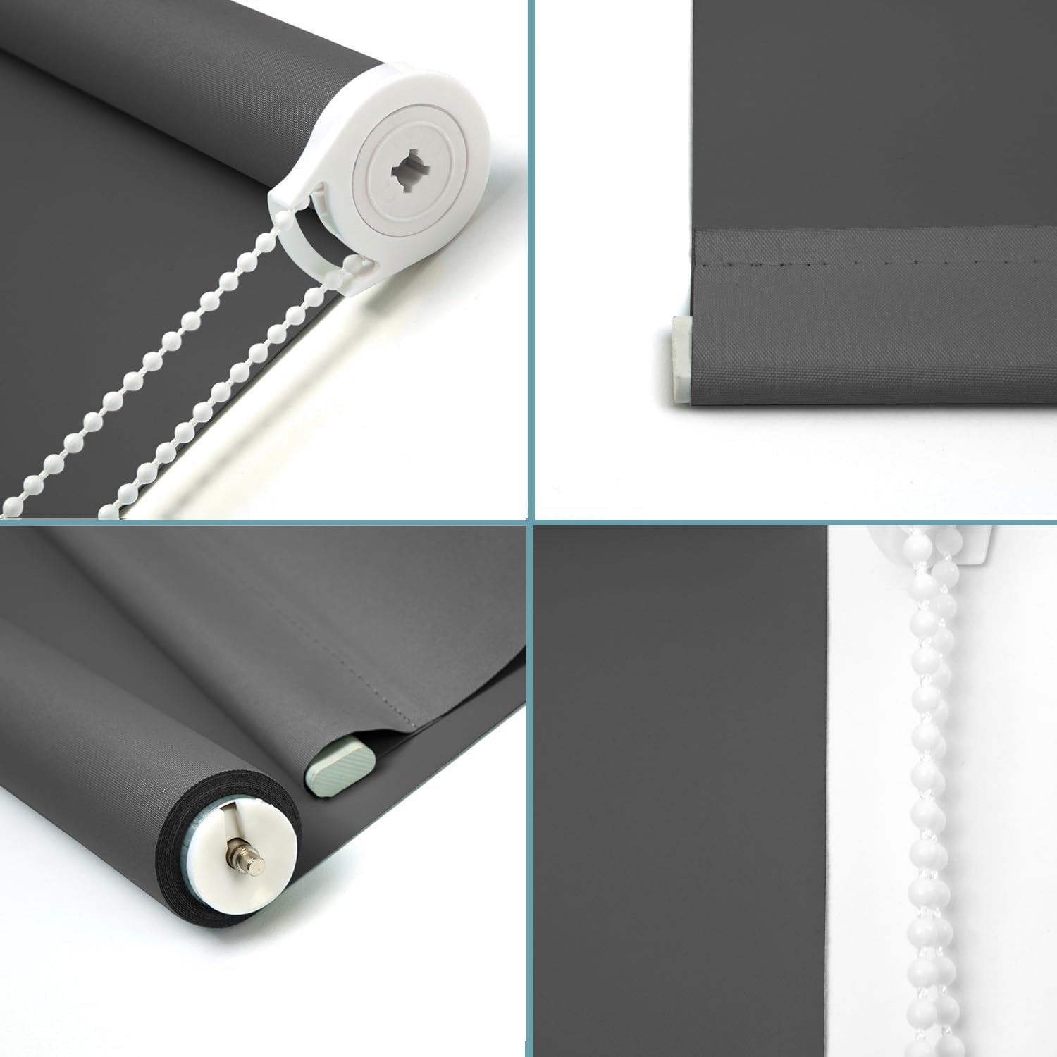 Persianas opacas con aislamiento térmico, persianas con protección UV para el hogar, puerta, cocina, baño (70 pulgadas de ancho x 68 pulgadas de