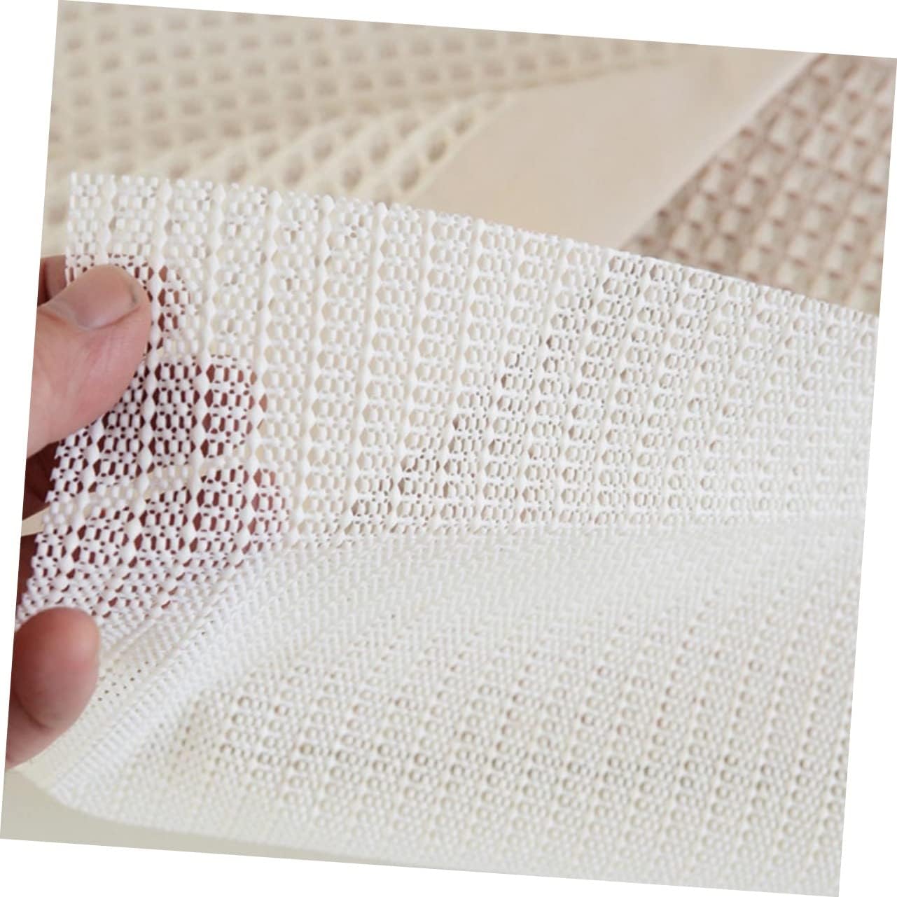 Cabilock Tapete antideslizante para dormitorio, 2 unidades, antideslizante, tapete para escritorio, cajón, para suelos de madera dura, debajo de la