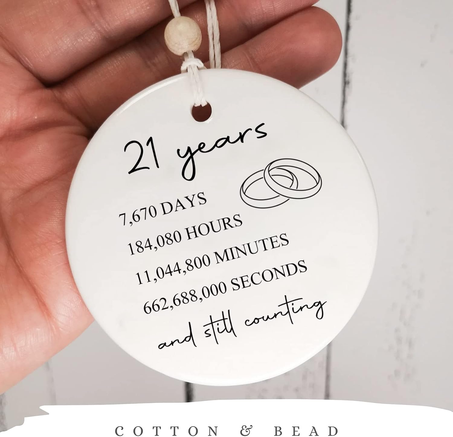 21 boda para ella o él, regalo de matrimonio de 21 años para pareja, regalo de aniversario de latón para esposa y esposo