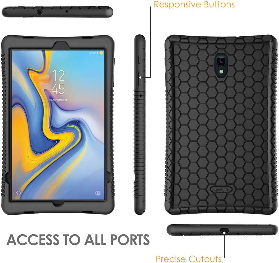 Fintie Funda de silicona para Samsung Galaxy Tab A 10.5 2018 Modelo SM-T590T595T597, Serie Honey Peine Kids Friendly Funda protectora ligera a