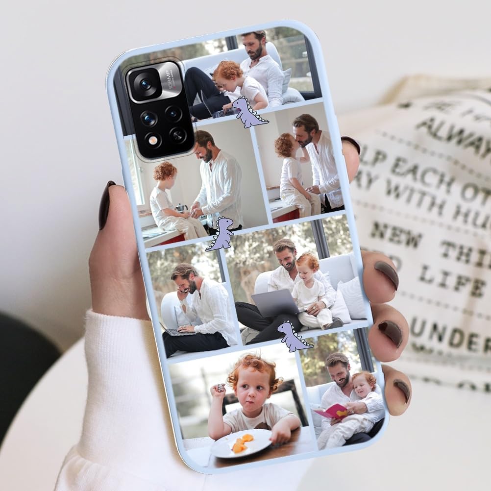 Eouine Funda de teléfono personalizada para Xiaomi Redmi Note 11 Pro (4G5G) 2022 (6.67 pulgadas)  Fundas de teléfono con imagen personalizable,