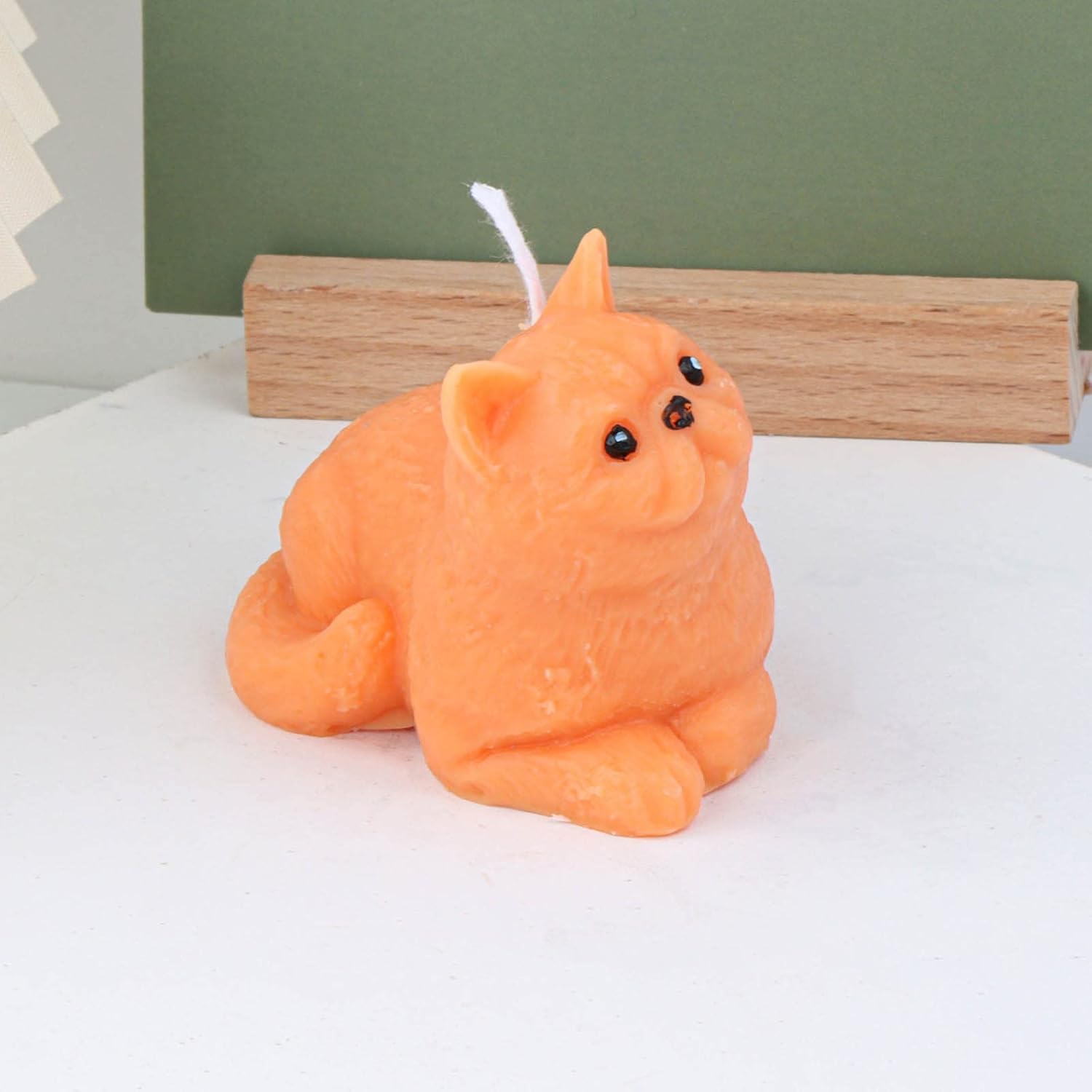 Grainrain Moldes de vela hechos a mano 3D molde de fabricación de velas molde de jabón de silicona animal gato (SXY231)