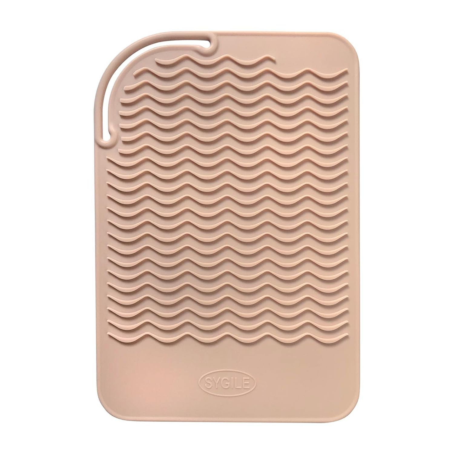 Alfombrilla de viaje de silicona resistente al calor de 11 x 7.5 pulgadas, almohadilla anticalor para alisadores de cabello, rizadores, planchas