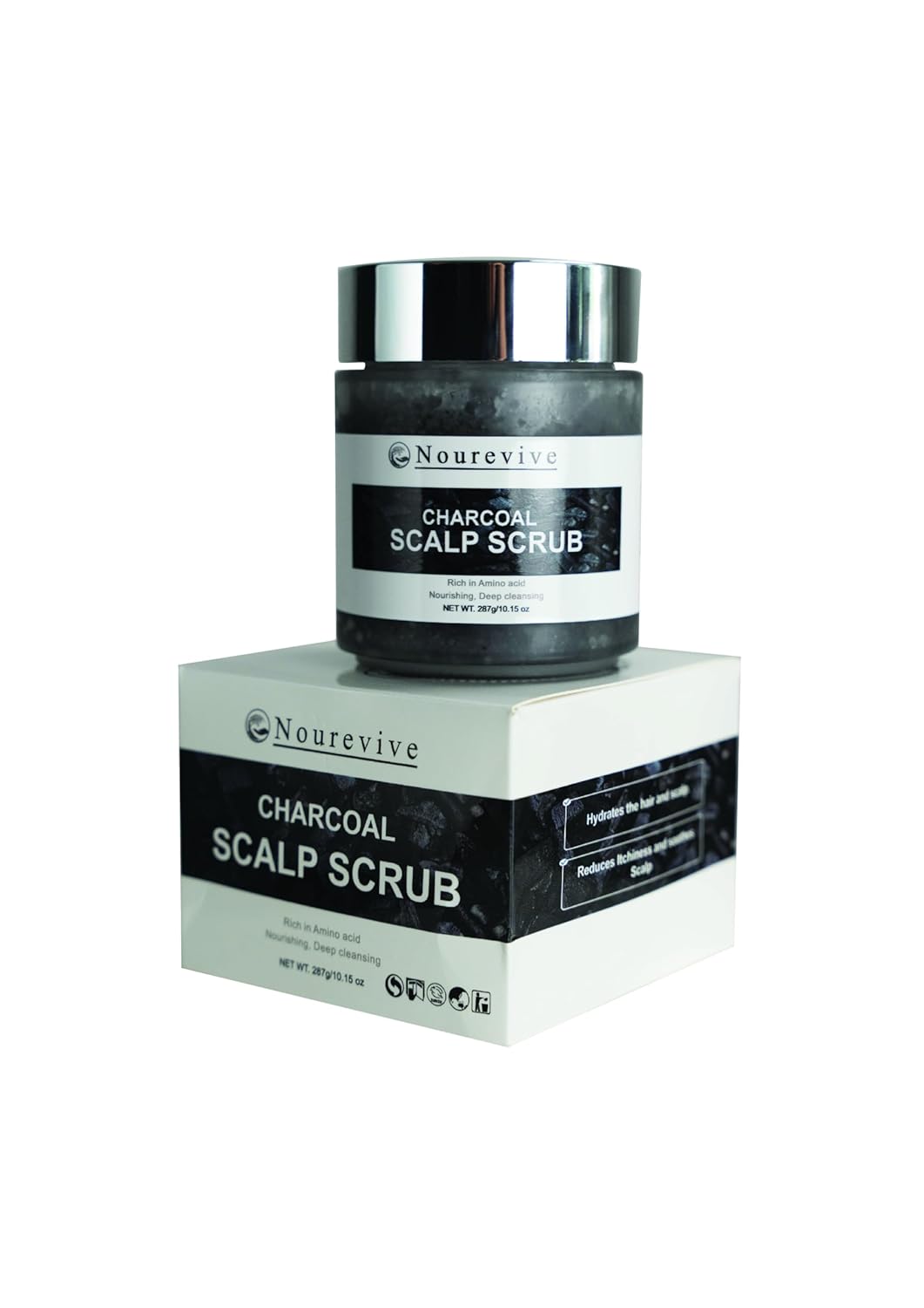 Nourevive Exfoliante de cuero cabelludo (carbón)