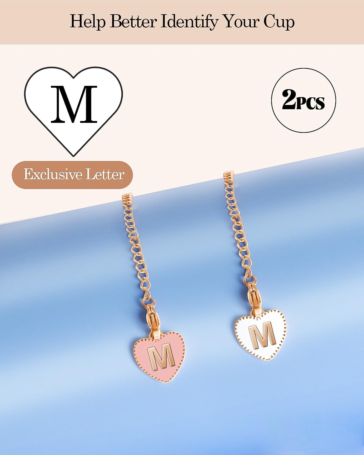 OriJoy Accesorios de letras para Stanley Cup, 2 piezas con nombre de identificación y asa para vaso StanleySimple Moderno, Dijes de identificación