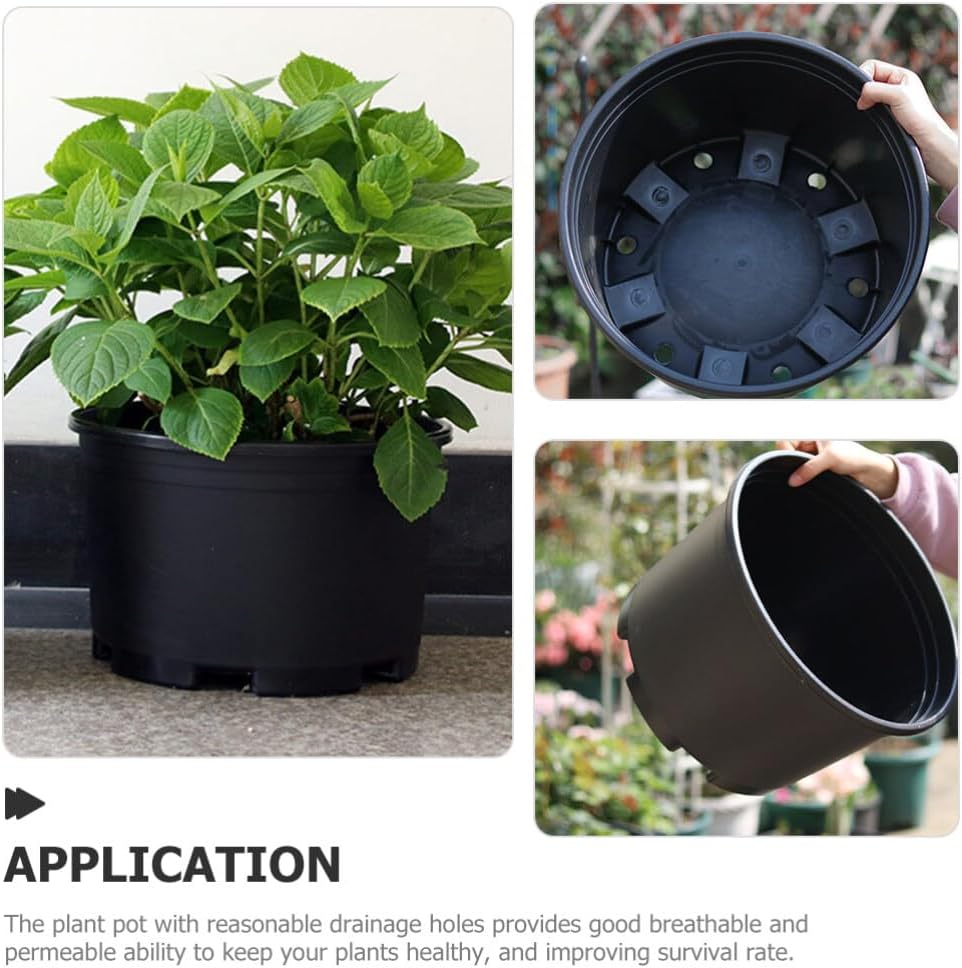 COHEALI 2 macetas de plástico para plantas de vivero, macetas de plántulas de flores para esquejes de trasplante con agujeros de drenaje para