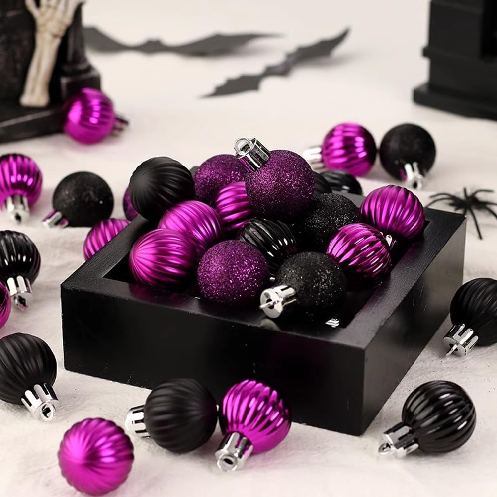 AMS – Bola de Navidad con miniadornos exquisitos, bolas coloridas, decoraciones colgante