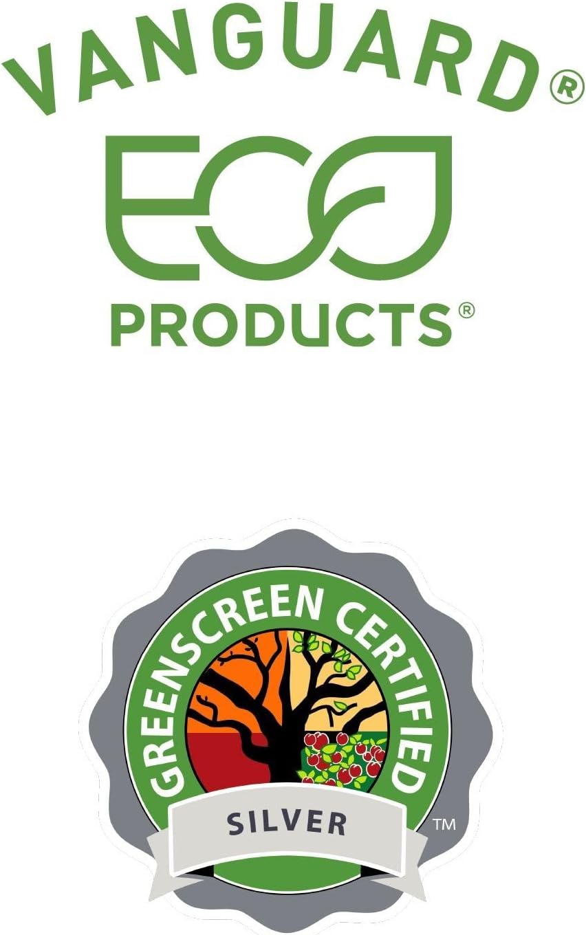 ECO PRODUCTS Vanguard – Platos de papel compostables de 3 compartimentos de 10 pulgadas, caja de 500, fibra moldeada blanca desechable, redondos,