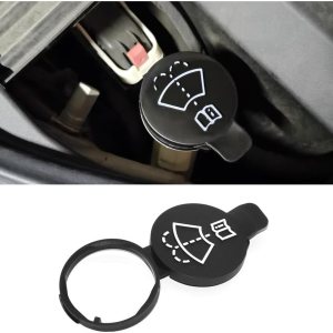 Ziciner Tapa de depósito de líquido para limpiaparabrisas de automóvil, cubierta de tapa de anillo de tanque de botella de almacenamiento de Ziciner Tapa de depósito de líquido para limpiaparabrisas de automóvil, cubierta de tapa de anillo de tanque de botella de almacenamiento de