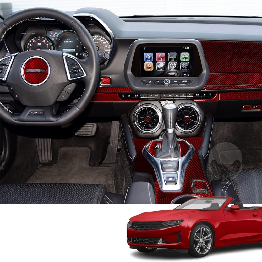 Accesorios interiores personalizados, juego completo de 26 piezas para Chevrolet Camaro 2016 2017 2018 2019 2020 2021 2022 cubierta de consola
