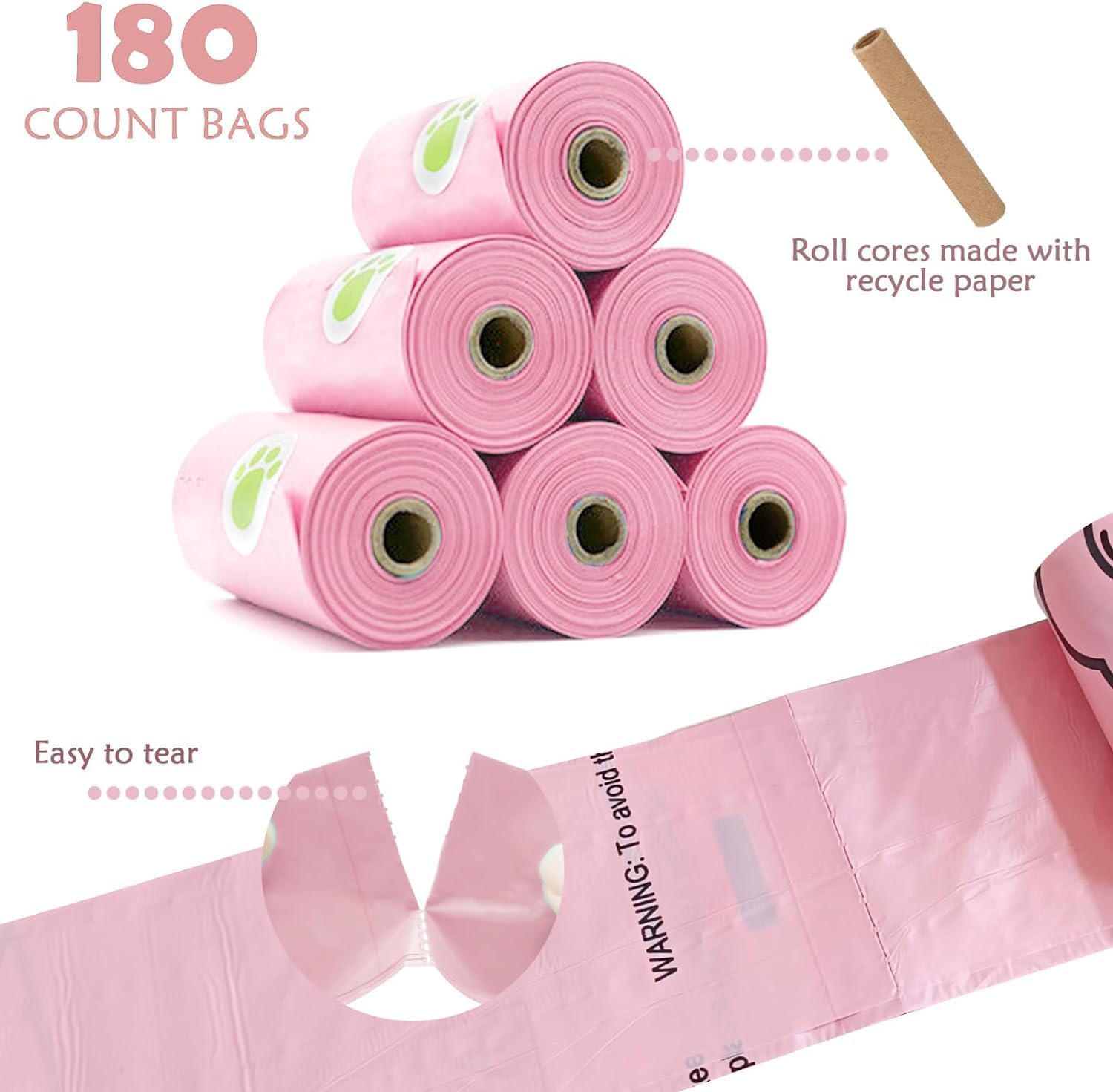 Soporte para bolsas de excremento de perro con linterna LED, dispensador de bolsas de basura para mascotas para correa, contenedor de bolsas para
