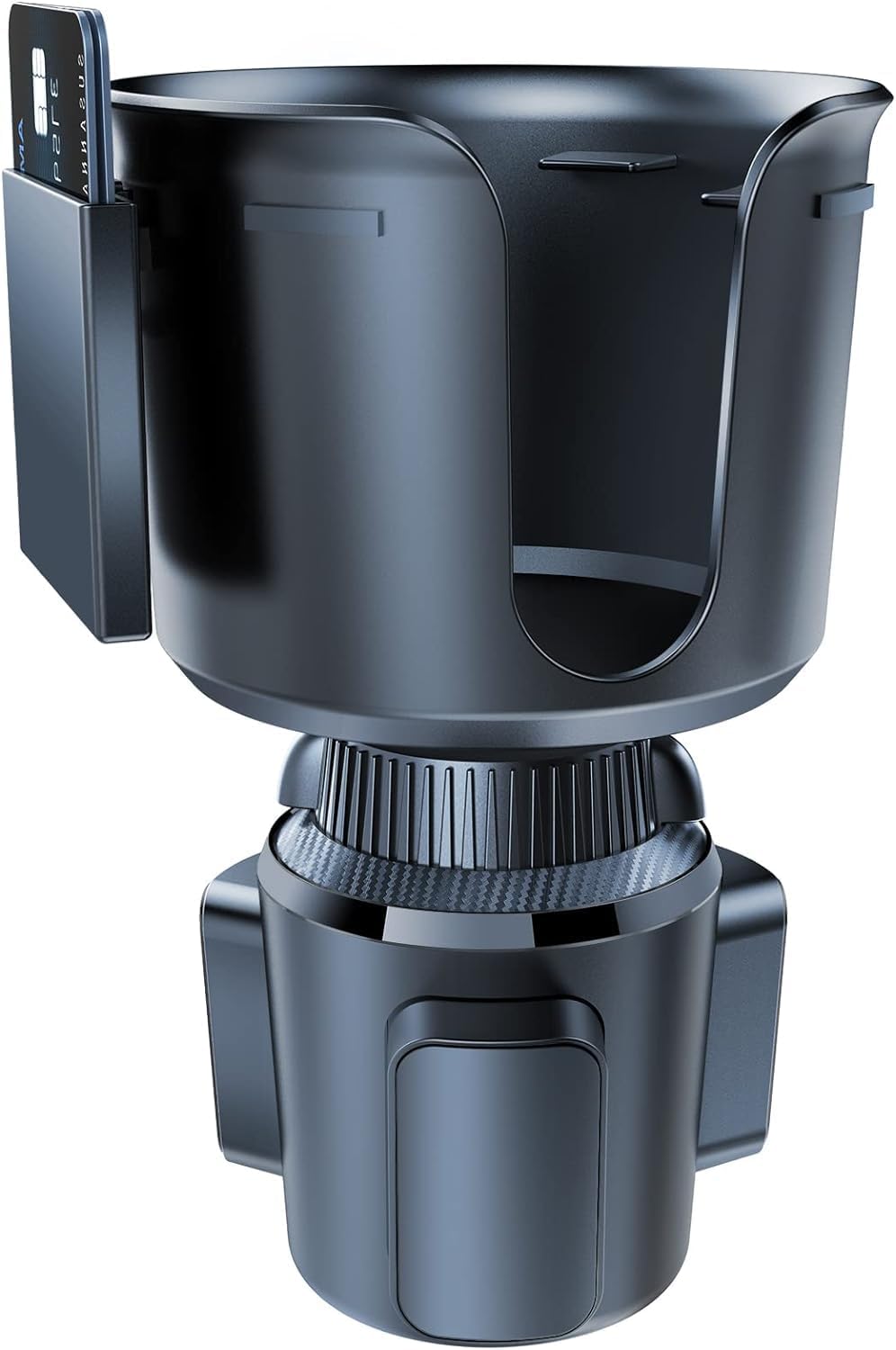 Expansor de portavasos para taza de automóvil de 3.02 a 4.62 pulgadas, con organizador de tarjetas y base ajustable, fijación magnética, compatible