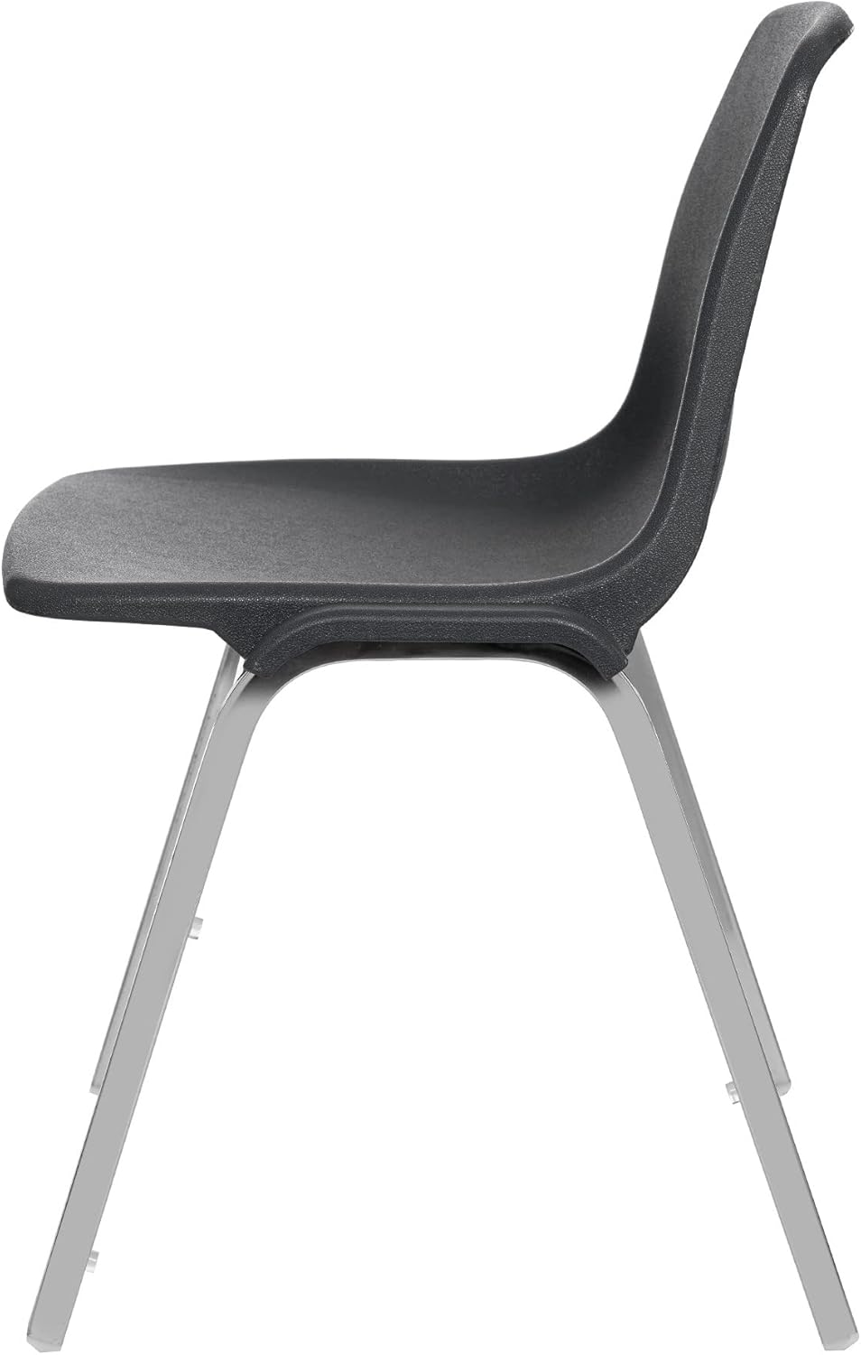 Silla apilable Poly Shell, color negro