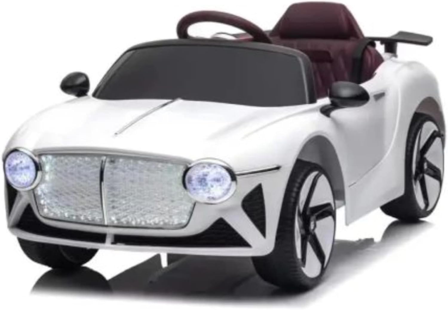 Coche recargable para niños control remoto, faros y aventuras infinitas  Juguete ideal para interiores y exteriores para niños (rojo)