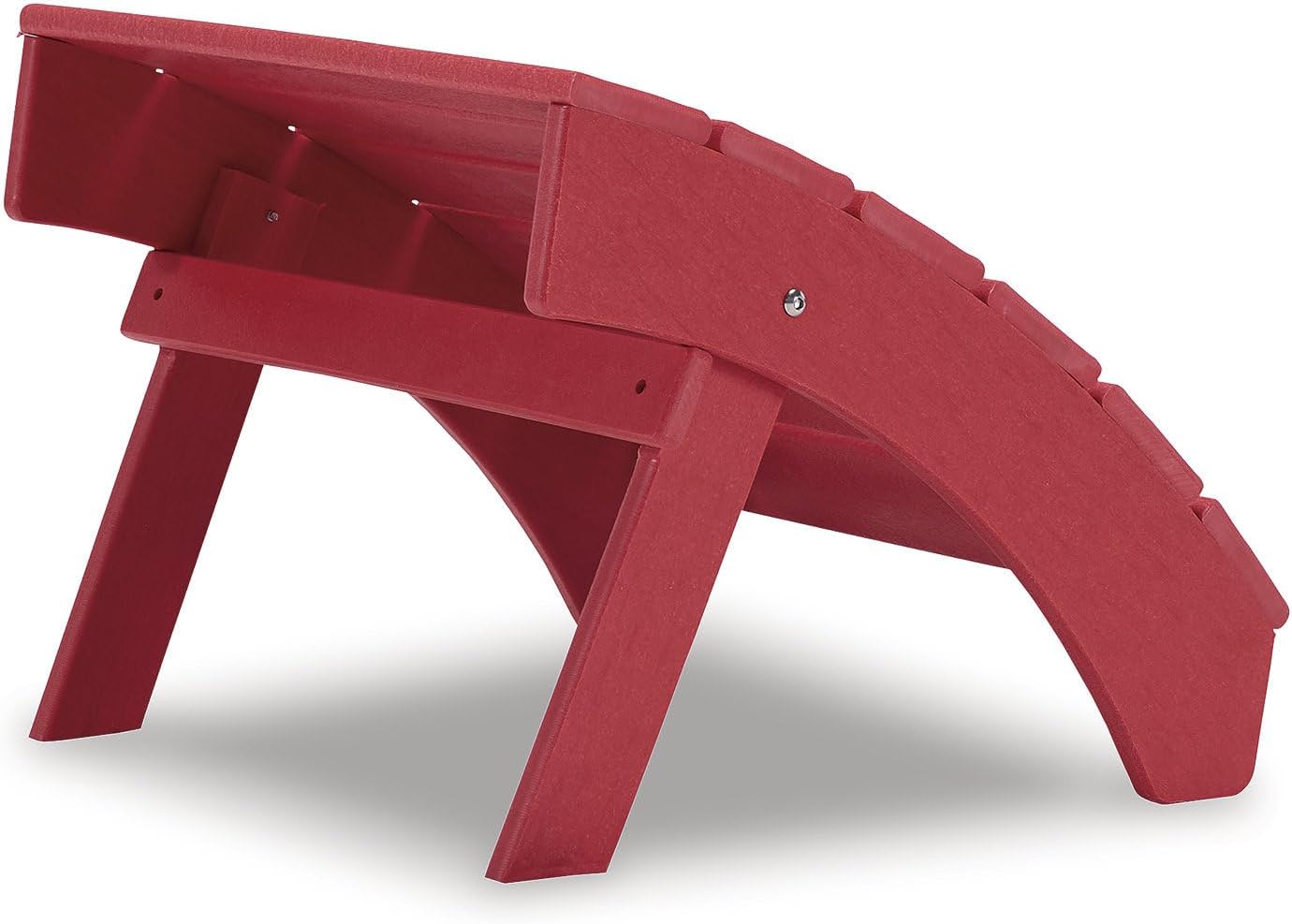 Signature Design by Ashley Otomana de polietileno de alta densidad para patio al aire libre, color rojo