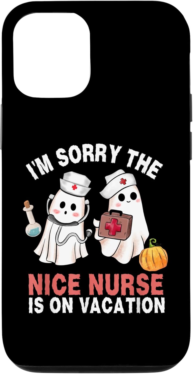 iPhone 14 – Estuche de enfermería para disfraz de Halloween, enfermera y fantasma, para iPhone 14