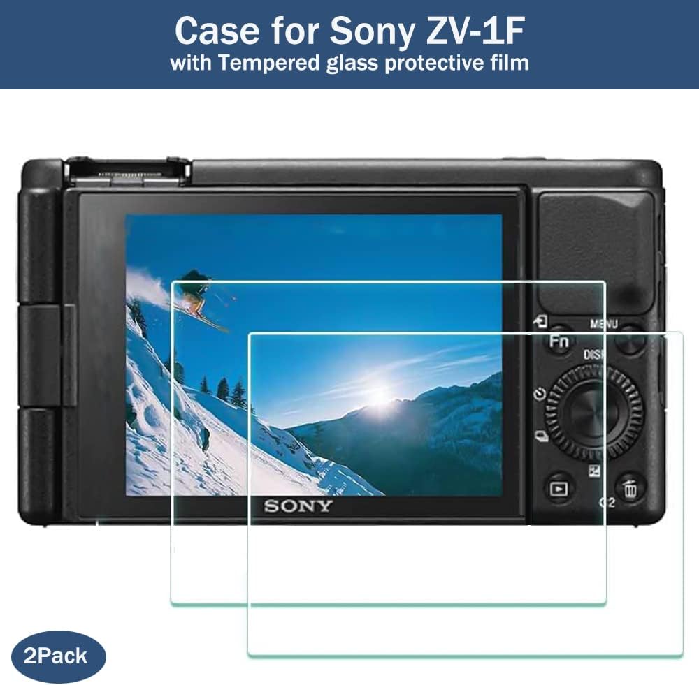 Pocoukate Funda para cámara Sony ZV-1F, ZV-1 IIZV-1M2 Vlog Cámara, ZV1F Funda de silicona para cámara, funda suave antiarañazos Slim Fit con