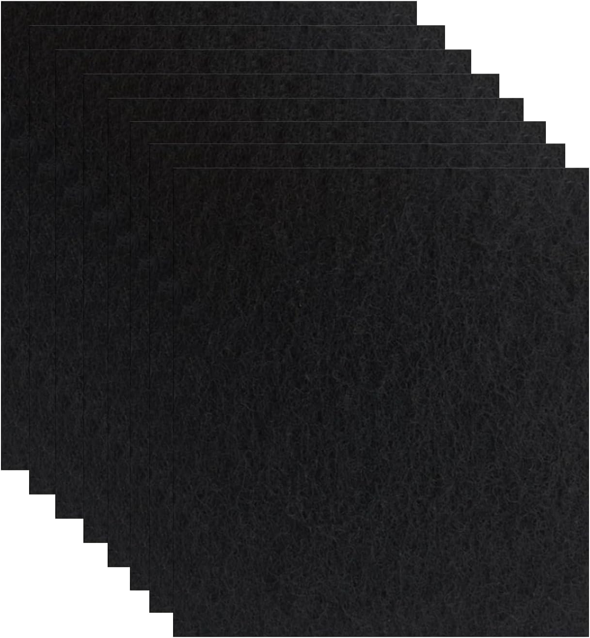 Paquete de 8 filtros de repuesto para caja de arena de carbón para gatos, 6 x 6.5 pulgadas, filtros de carbono para gatos de arena para gatos,