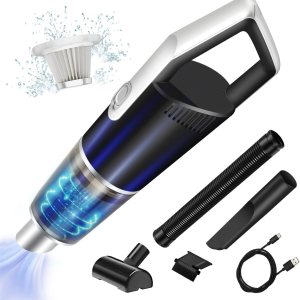 Aspiradora de mano, aspiradora portátil con carga USB, mini aspiradora fácil de limpiar, interior del automóvil, teclado y grietas de sofá, color Aspiradora de mano, aspiradora portátil con carga USB, mini aspiradora fácil de limpiar, interior del automóvil, teclado y grietas de sofá, color
