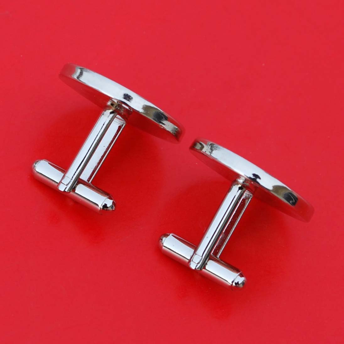 US 1938 Indian Head Buffalo Nickel Coin Silver Plated Cufflinks NEW