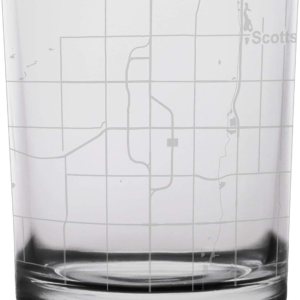 Scottsdale City Map Copa de whisky Arizona Scottsdale City Map Copa de whisky Arizona