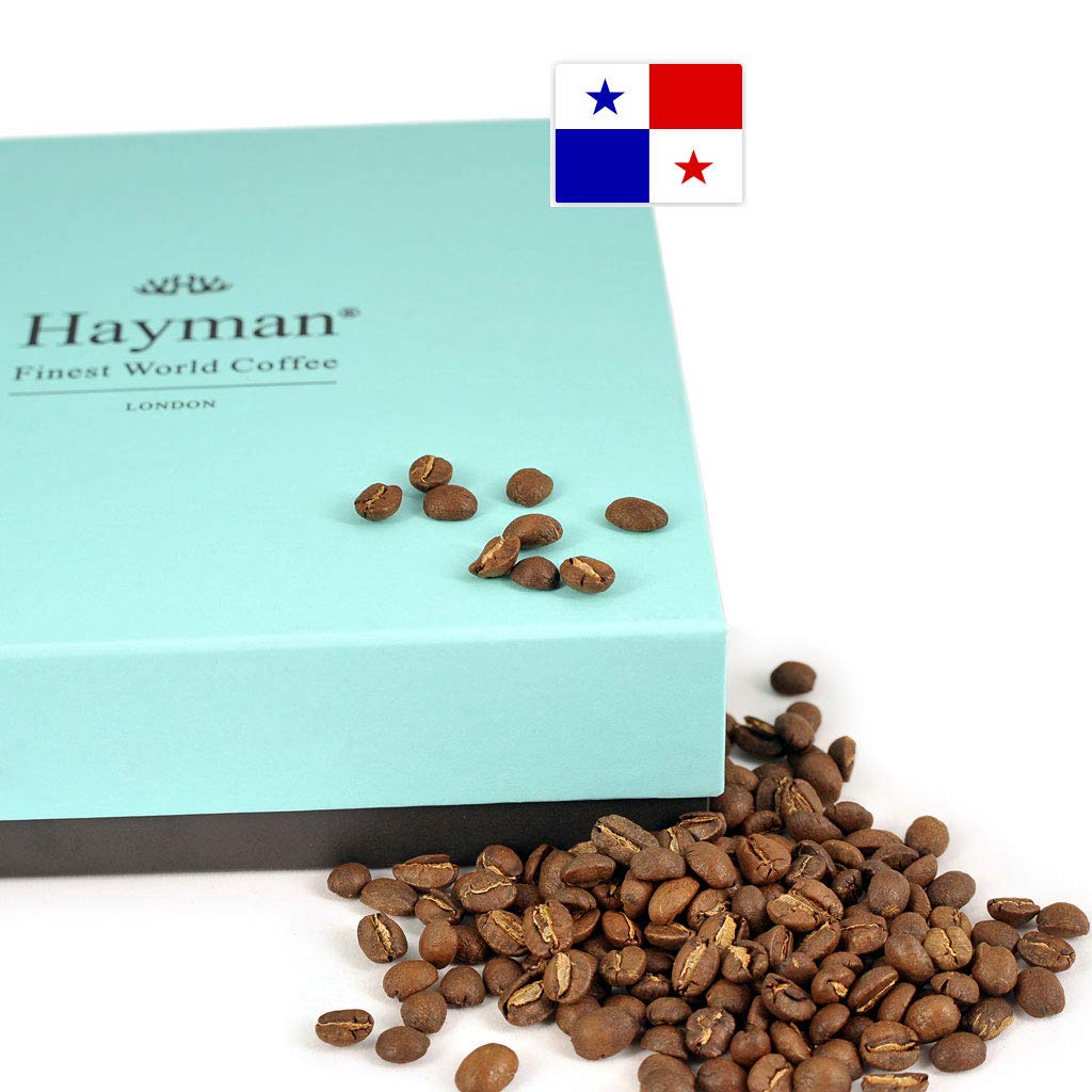 Hayman Coffee, 100% Panamá Geisha granos de café, café en grano entero, tostado medio, granos de café frescos, 7 onzas7.05oz (paquete de 1)  Café