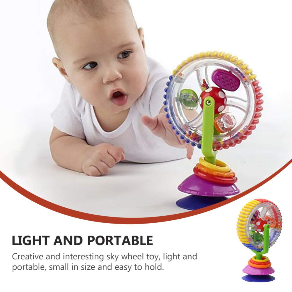 Toyvian Juguete de silla alta para bebé, juguete de rueda de fortuna, juguete giratorio para recién nacido, juguete de actividad para recién nacido,