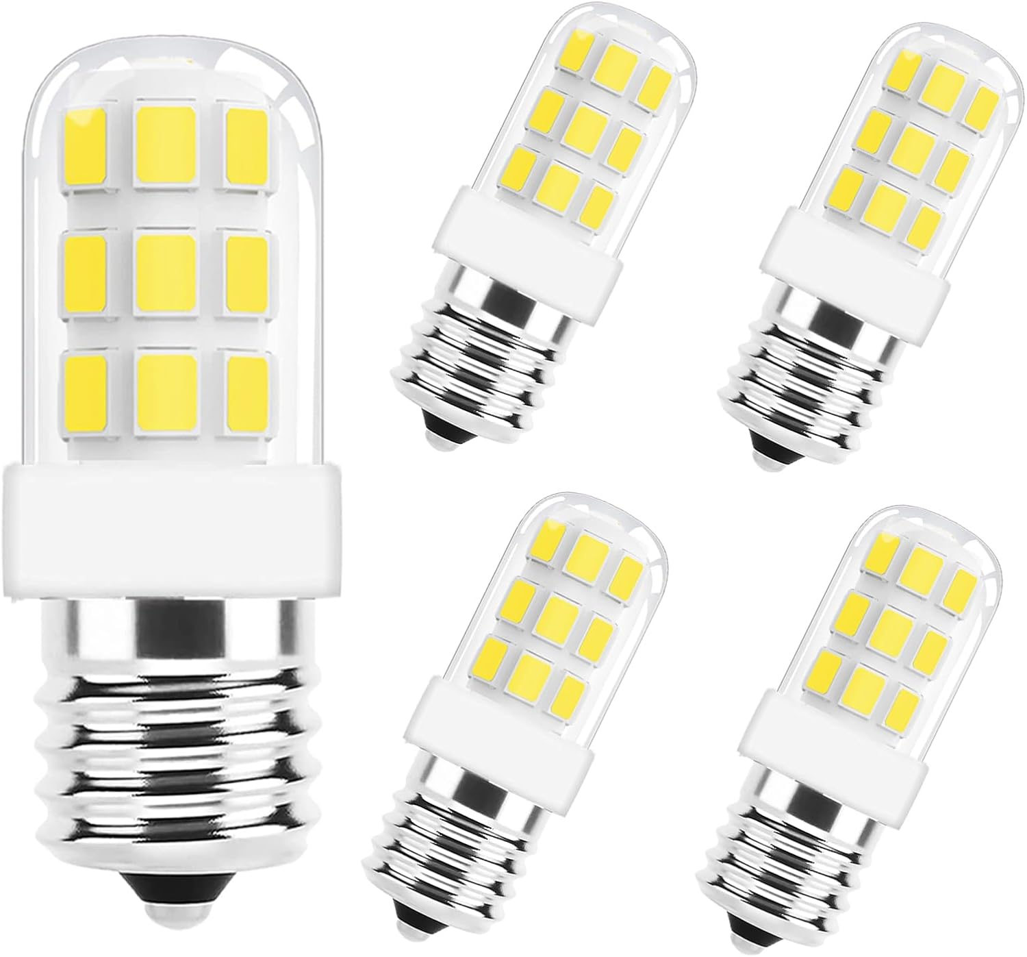 ZSSXOLED Paquete de 5 Bombilla LED C7 E12 de 2 W, bombillas de repuesto C7 para lámparas de sal del Himalaya de 15 a 20 W, base de candelabro E12,