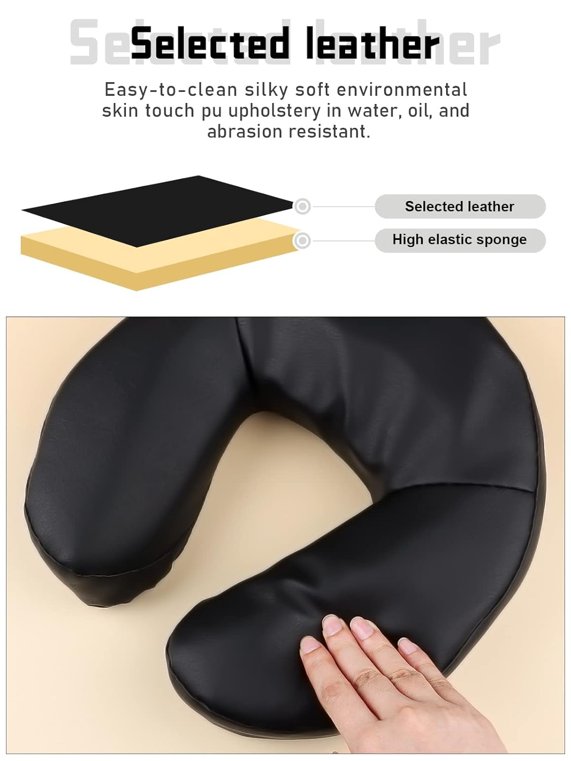 EBANKU Juego de cojines universales ajustables para mesa de masaje, cama y almohada