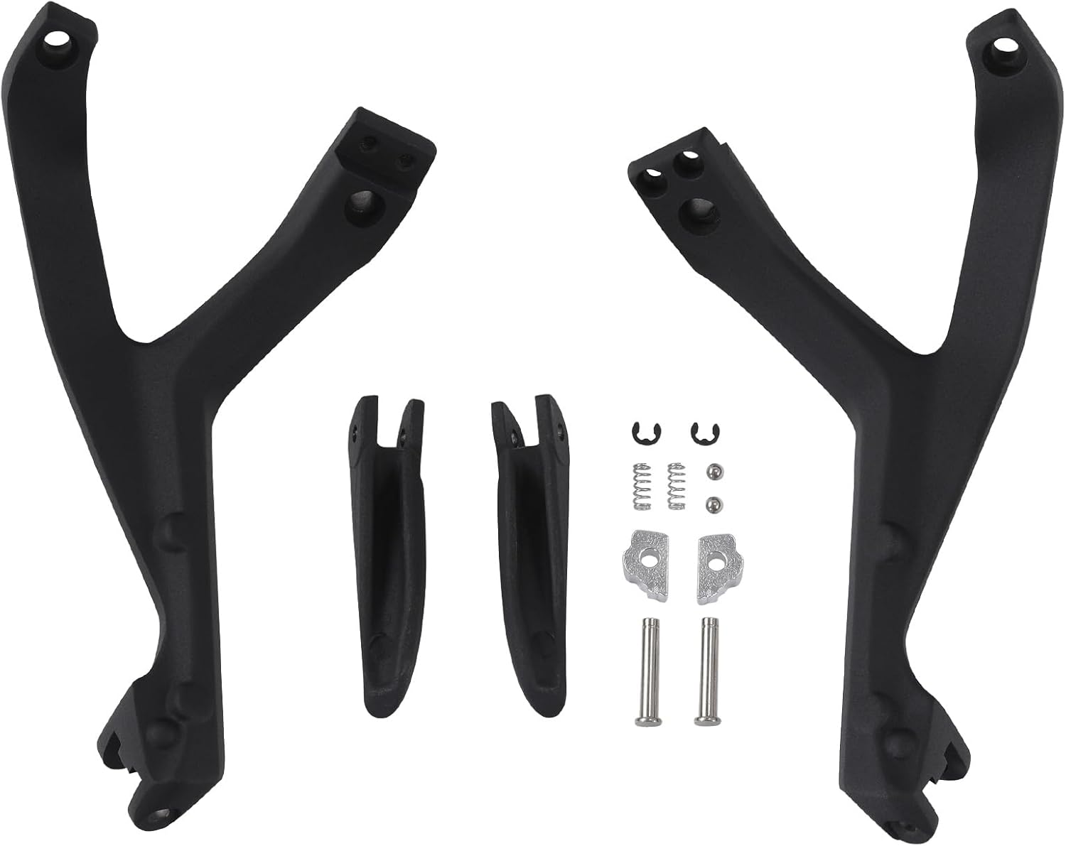 TCT-MOTORPARTS Pasajero negro pie clavijas reposapiés soporte apto para Ducati 899 959 1199 1299 Panigale