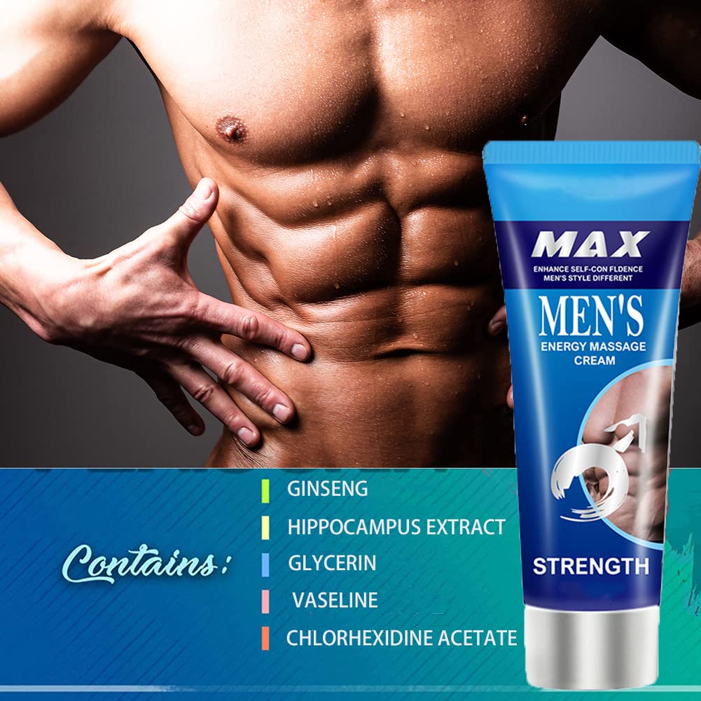 Ampliación masculina, crema de ampliación de parte privada, crema extensora más gruesa más larga fuerte para hombres 1.7 fl oz (azul cielo)