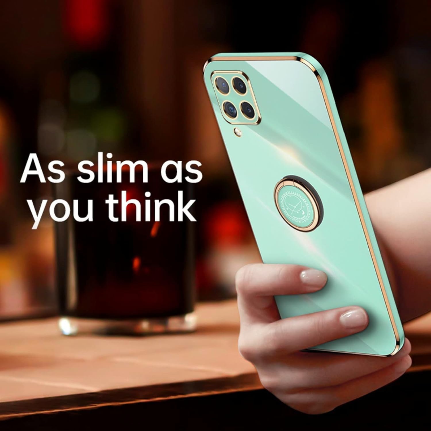 OLOBBIRD Funda de teléfono clásica recta suave y simple para Xiaomi Mi Poco X5 X4 X3 Pro GT NFC, cubierta trasera con soporte de anillo, carcasa