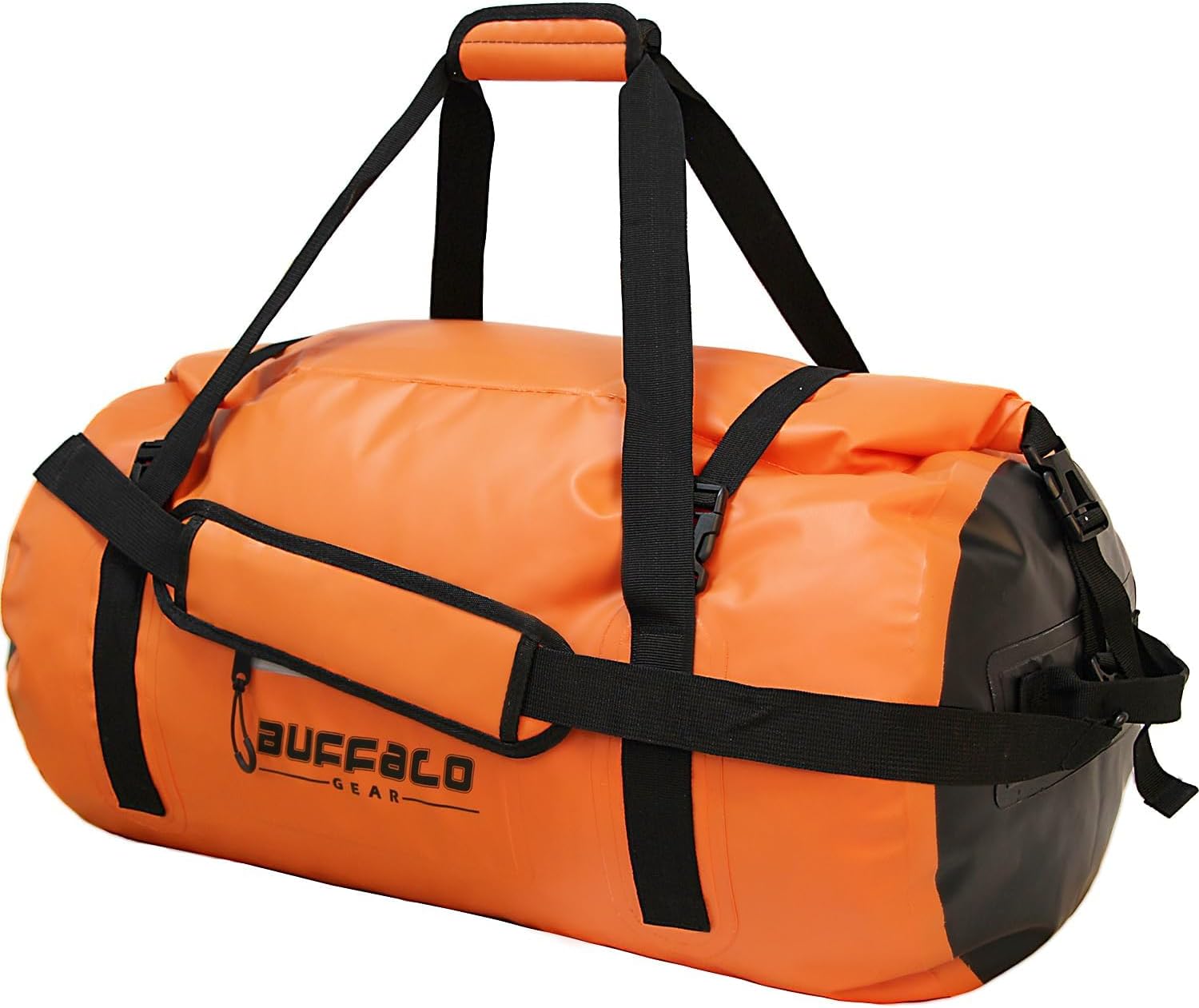 Buffalo Gear Bolsa de lona impermeable 40L 60L 80L Roll-top Dry Bag Heavy Duty Impermeable Duffel Bolsa de viaje para kayak, rafting, barco, pesca,