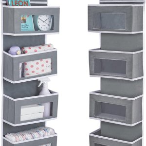 Organizador colgante de 4 estantes para colgar sobre la puerta, almacenamiento de montaje en pared para dormitorio, organizador de puerta con Organizador colgante de 4 estantes para colgar sobre la puerta, almacenamiento de montaje en pared para dormitorio, organizador de puerta con