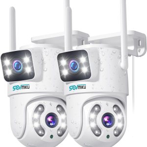 SOVMIKU 2WS318Enlace de doble lenteCámara de seguridad PTZ de 6 MP para exteriores, cámara de seguridad inalámbrica, seguimiento automático, SOVMIKU 2WS318Enlace de doble lenteCámara de seguridad PTZ de 6 MP para exteriores, cámara de seguridad inalámbrica, seguimiento automático,
