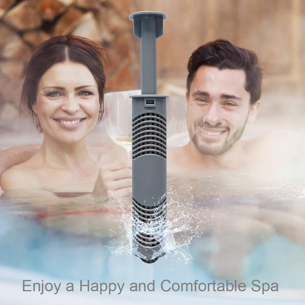 Palo mineral de spa, filtro Ag+, cartucho de iones plateados con 4 meses de vida útil universal para bañera de hidromasaje, mantiene el agua limpia
