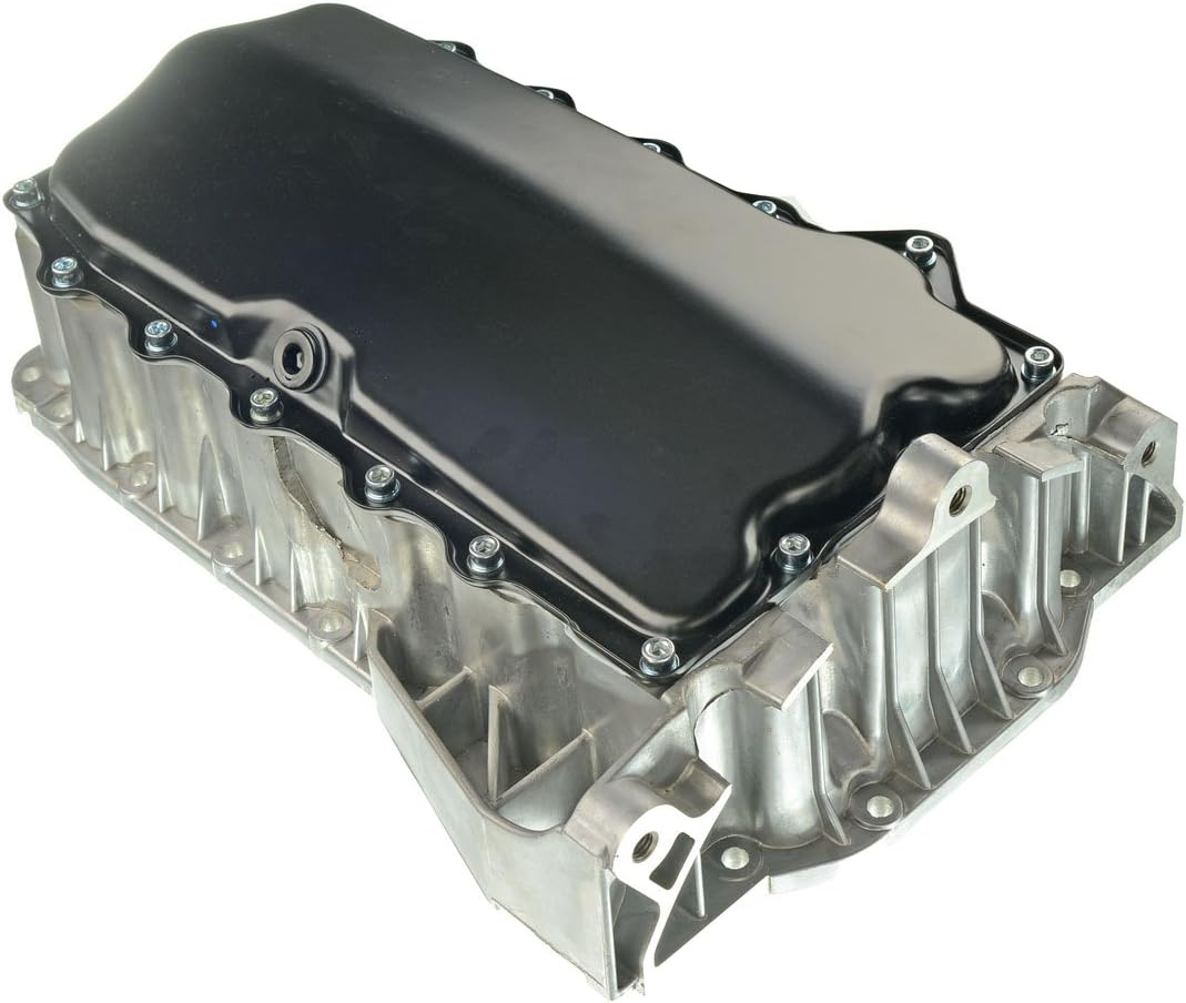 A-Premium Sump de aceite de motor con tapón de drenaje compatible con Volkswagen Jetta 2004-2011, Beetle 2004-2005, Golf 2005-2011, L4 2.0L