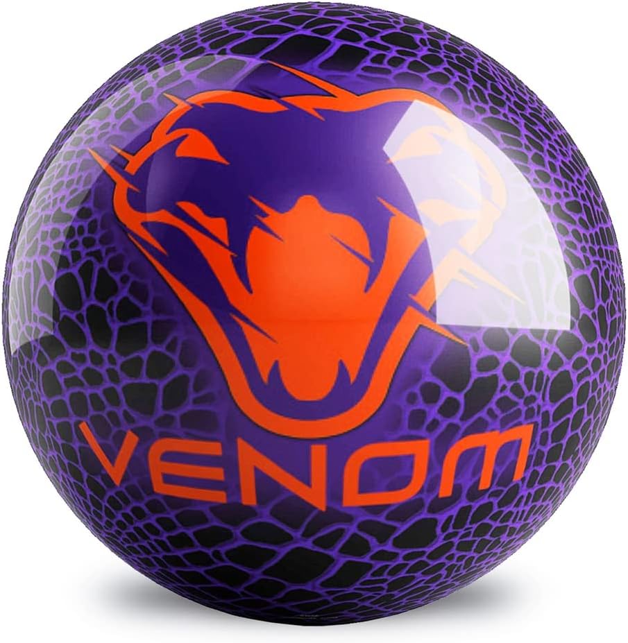 Motiv Venom – Pelota de boliche de repuesto, color moradonaranja, 10 libras
