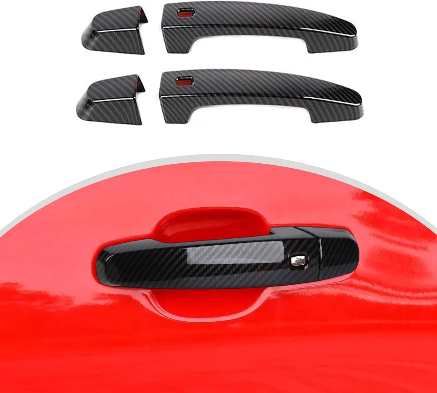 CheroCar Compatible con la manija exterior de la puerta de Camaro, accesorios de decoración exterior compatibles con Chevrolet Camaro 2016-2023,
