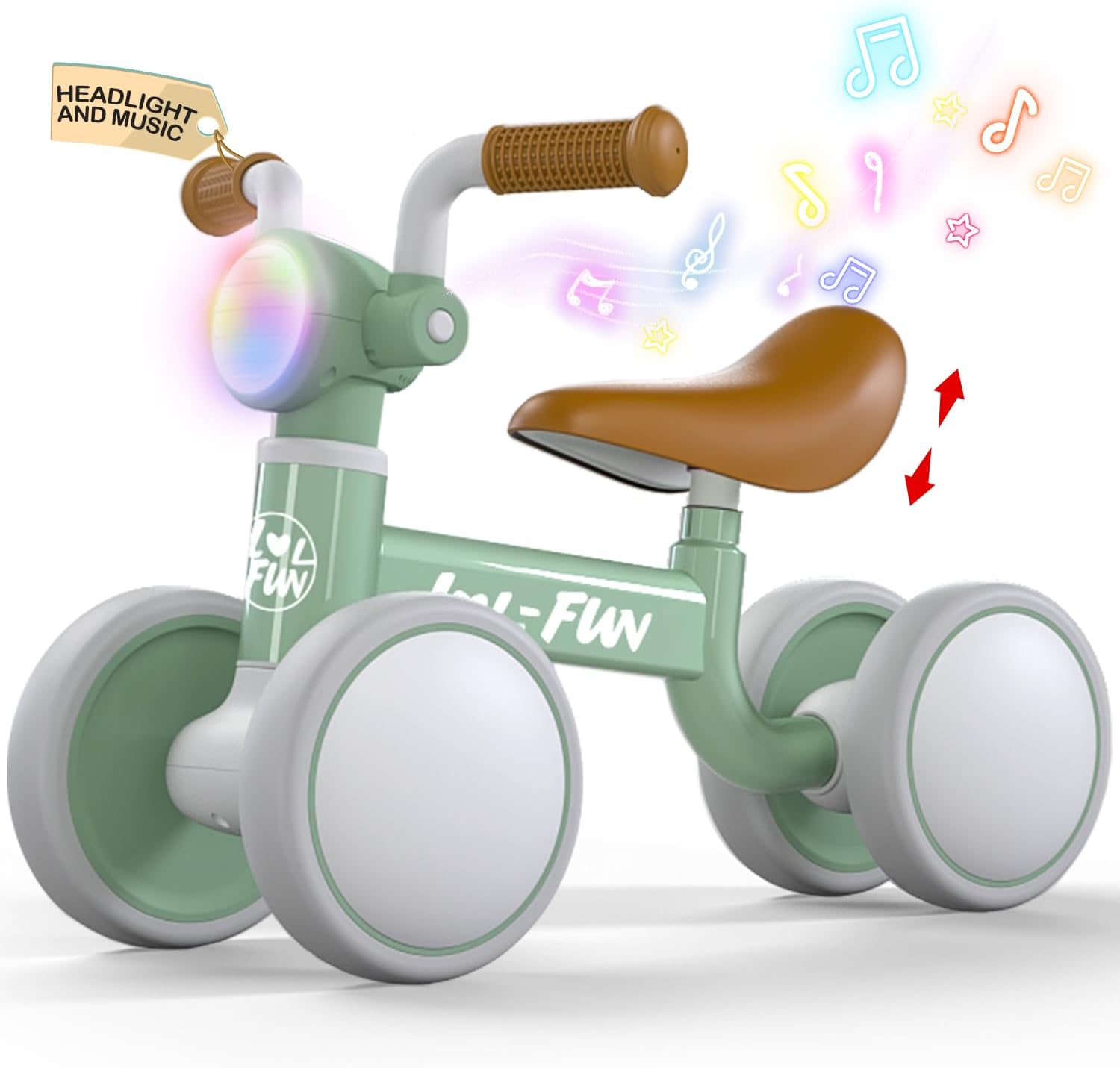 LOL-FUN Bicicleta de equilibrio para bebés de 1 año de edad, bicicletas para niños pequeños de 1 a 3 años, regalos para bebés de 12 a 18 meses