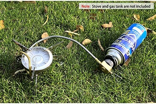Campingmoon – Convertidor de boquilla de butano, adaptadorconector de estufa de campamento, para boquilla, tipo botella, recipiente a tornillo tipo